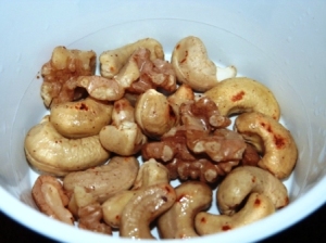 roast cashews and walnuts