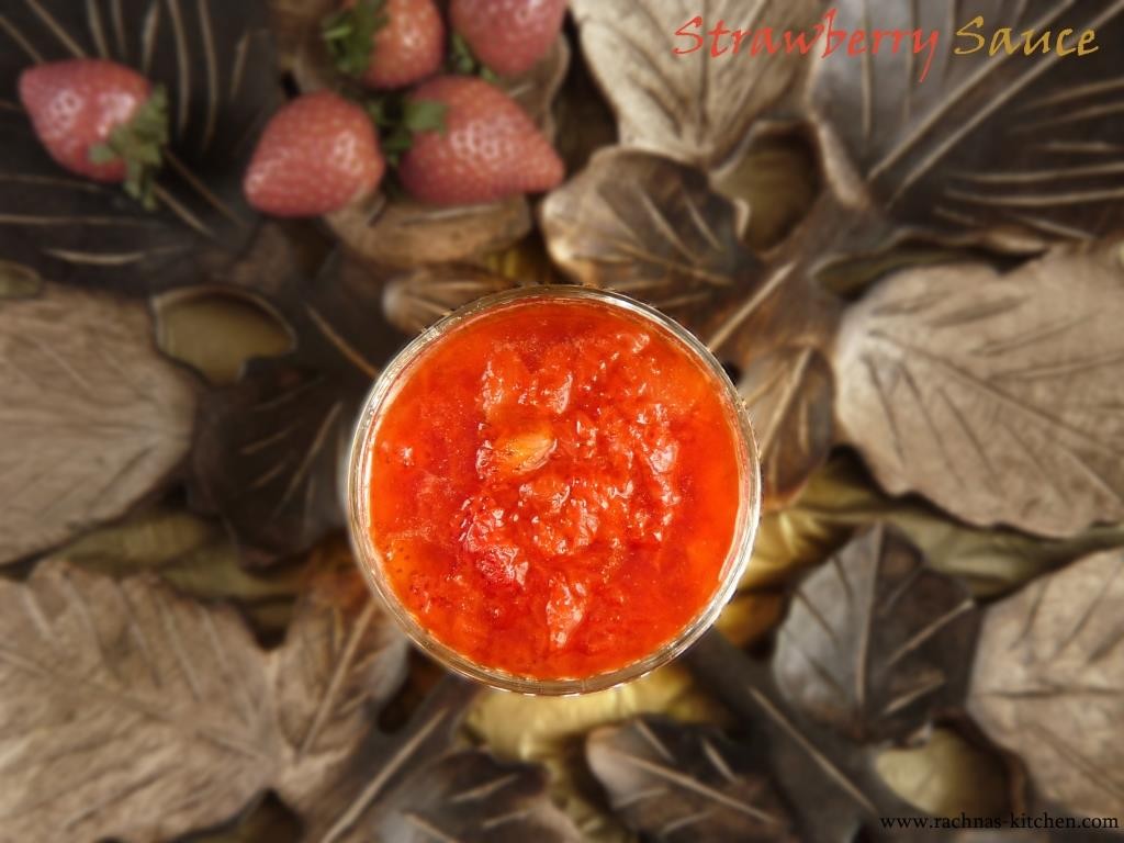 How to make strawberry sauce 