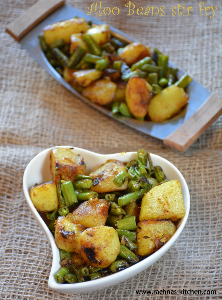 Punjabi aloo beans curry