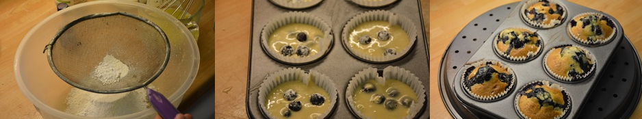 eggless blueberry muffins step 2