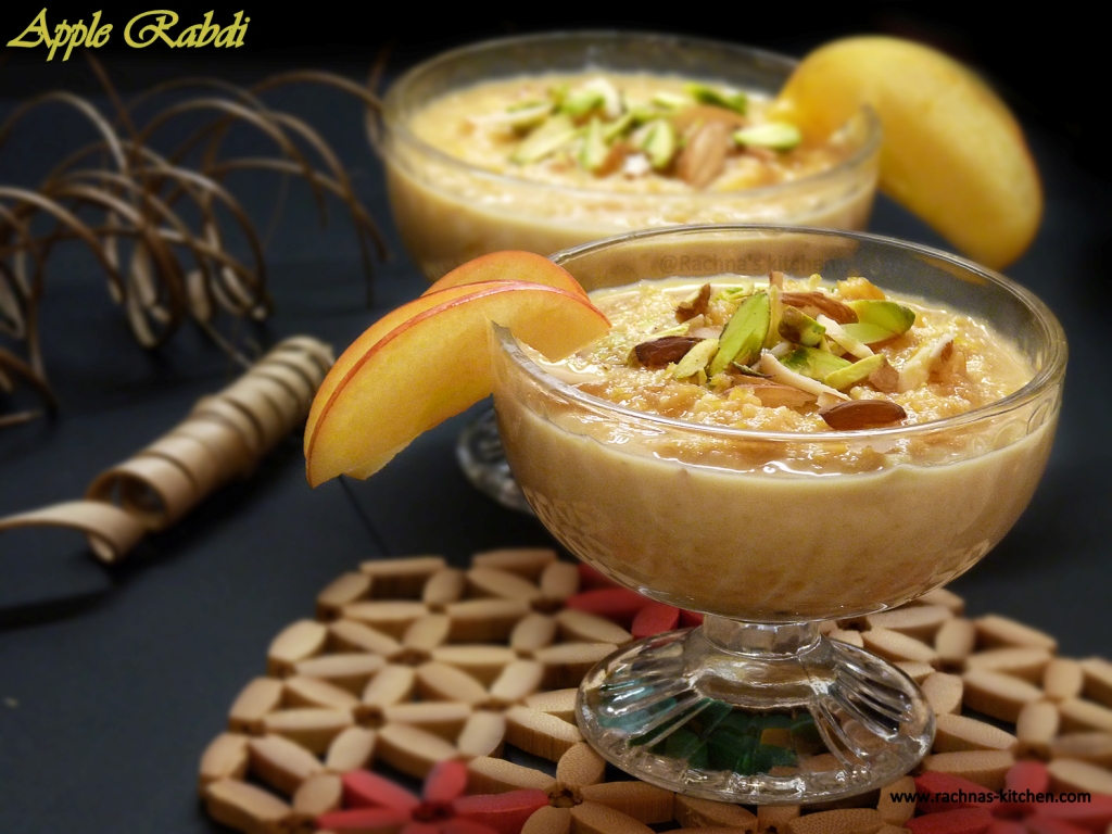 how to make apple rabdi