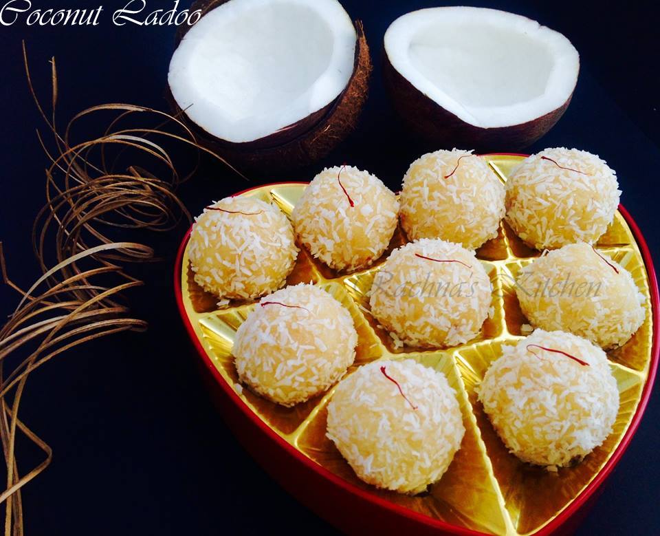 Coconut ladoo recipe for raksha bandhan 