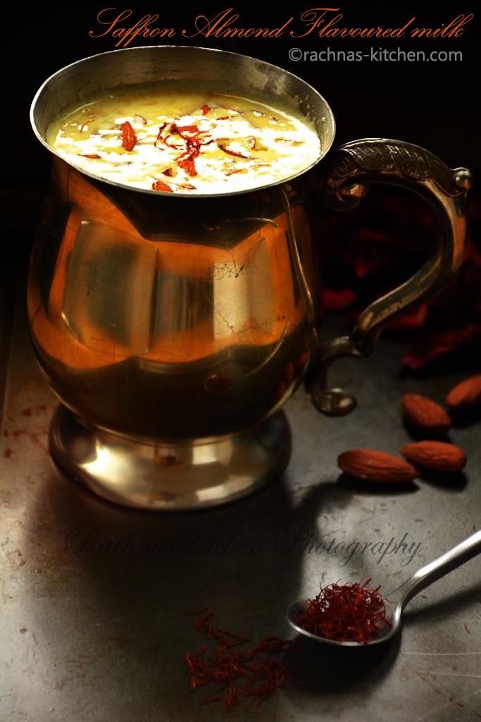 Kesar badam milk recipe, kesar milk | Saffron almond flavoured milk