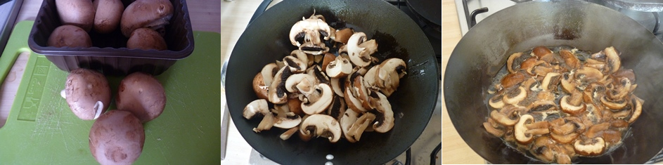 mushroom makhani step 1