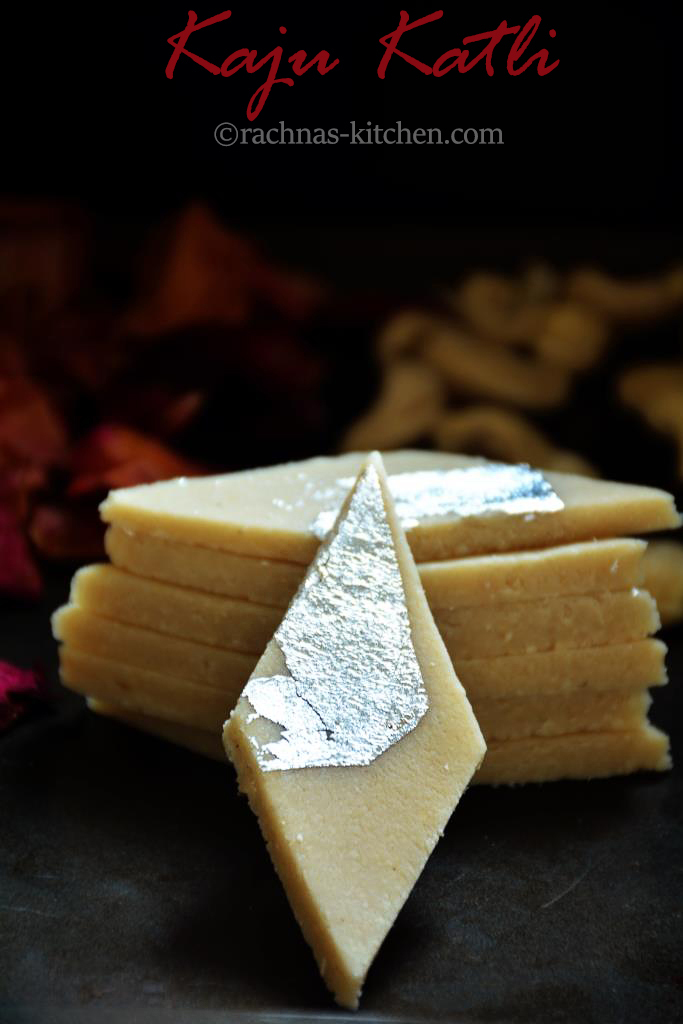 kaju barfi recipe