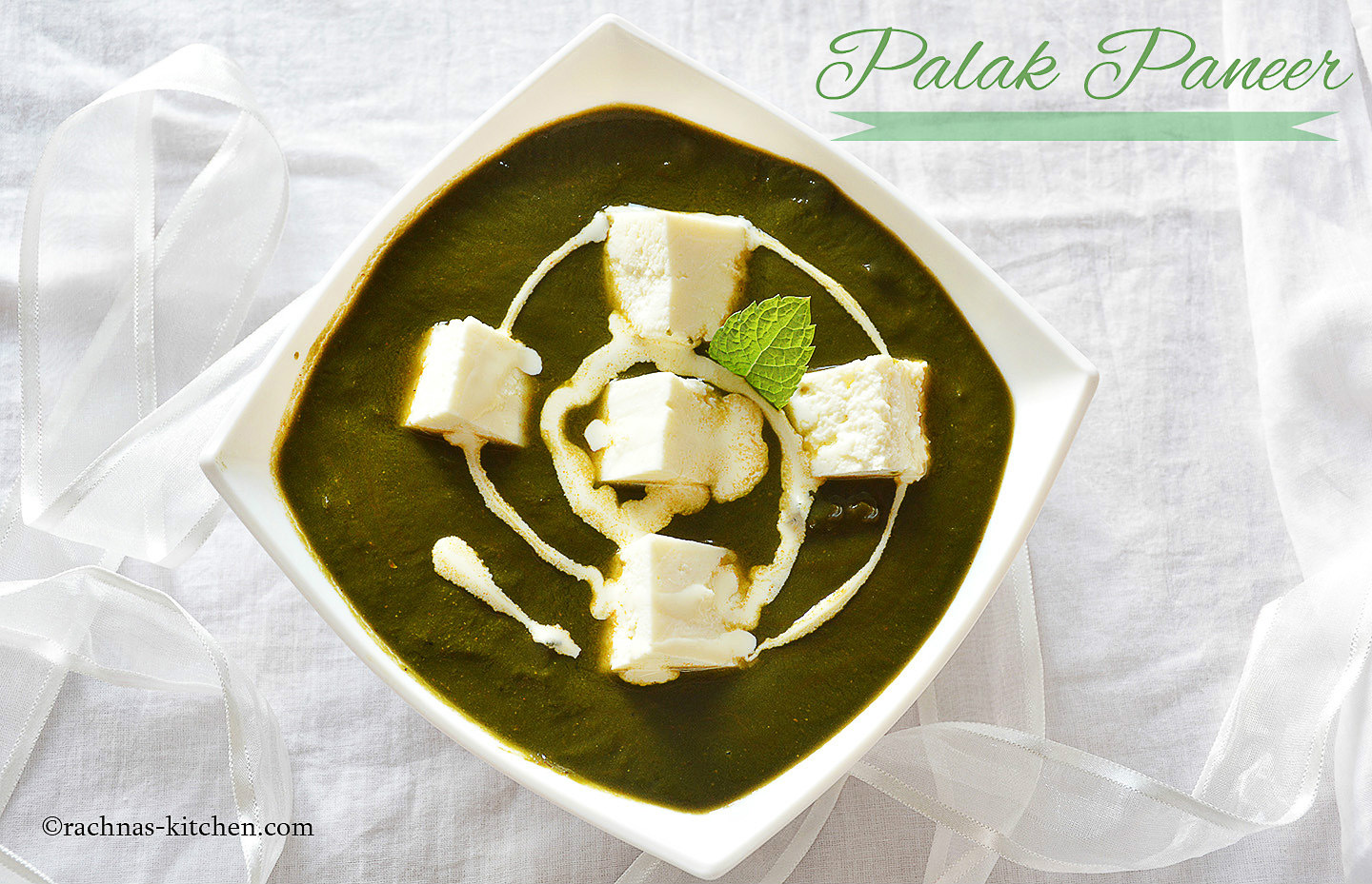 Reastaurant style palak paneer recipe