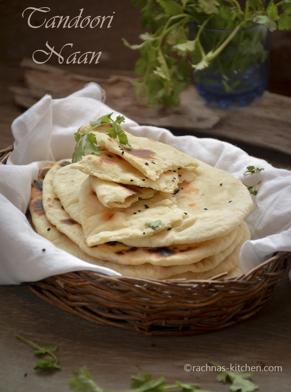 Butter Naan Recipe, Tandoori Naan Recipe