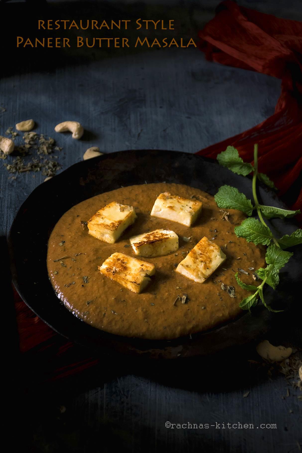 Authentic paneer butter masala