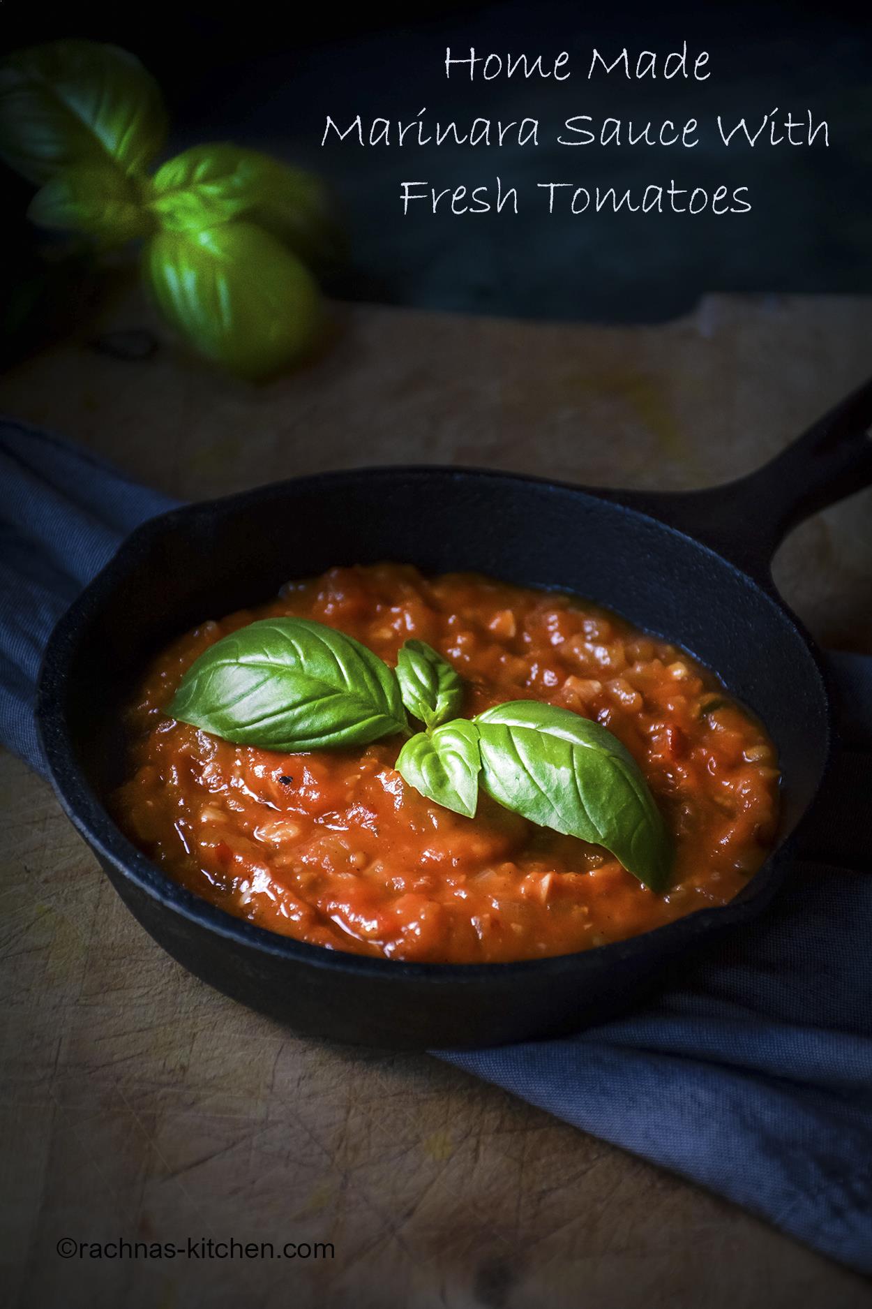 marinara sauce with fresh tomatoes