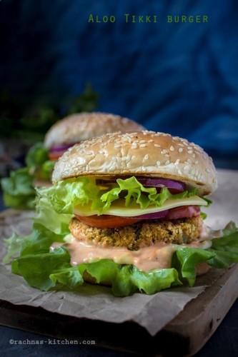 aloo tikki burger recipe