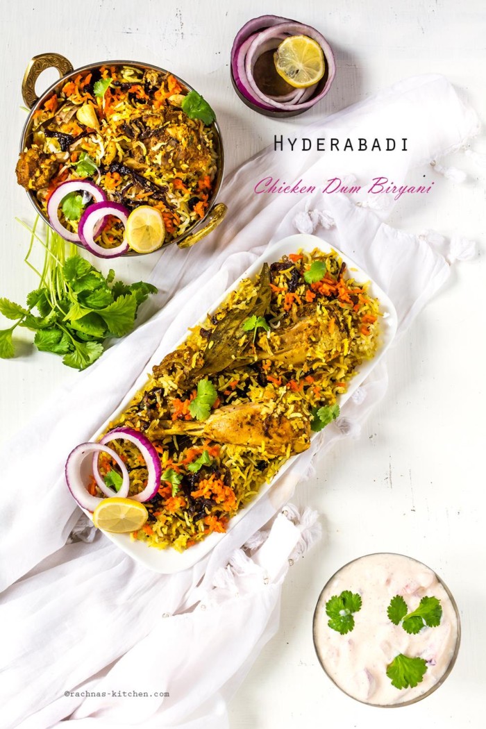 Hyderabadi chicken biryani 