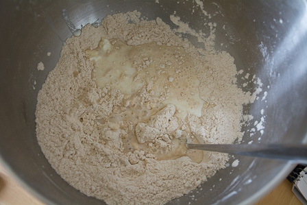 wholewheat naan recipe step 1-3