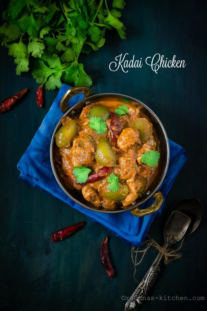 Kadai chicken recipe