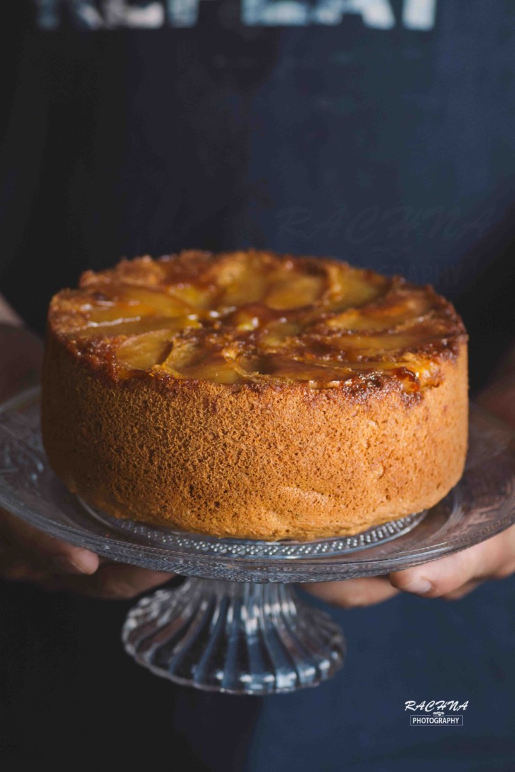 Apple cinnamon cake - Microwave & Eggless - Traditionally Modern Food