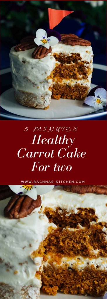 eggless carrot cake for two pin 