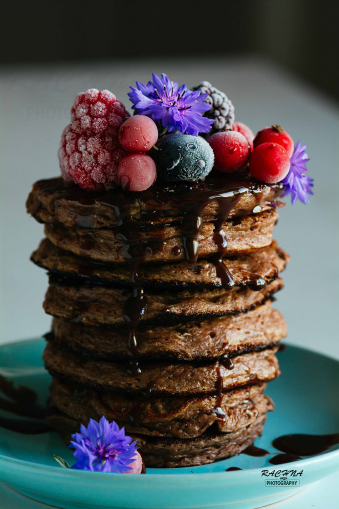 Chocolate protein pancakes recipe | Healthy chocolate protein pancake