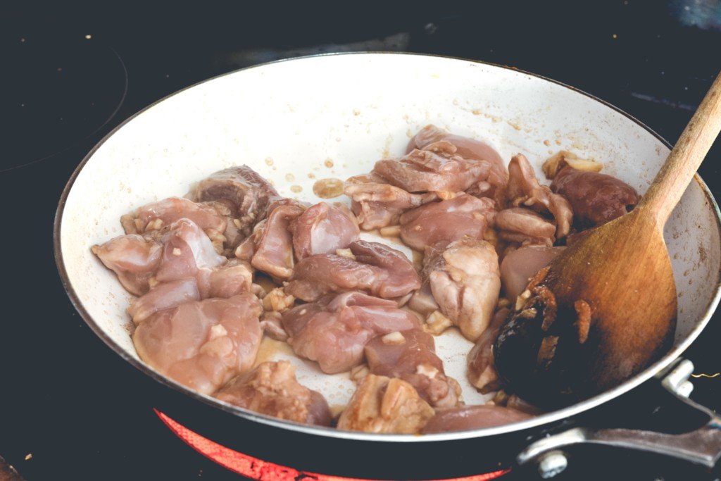 Korean Bibimbap recipe cooking chicken